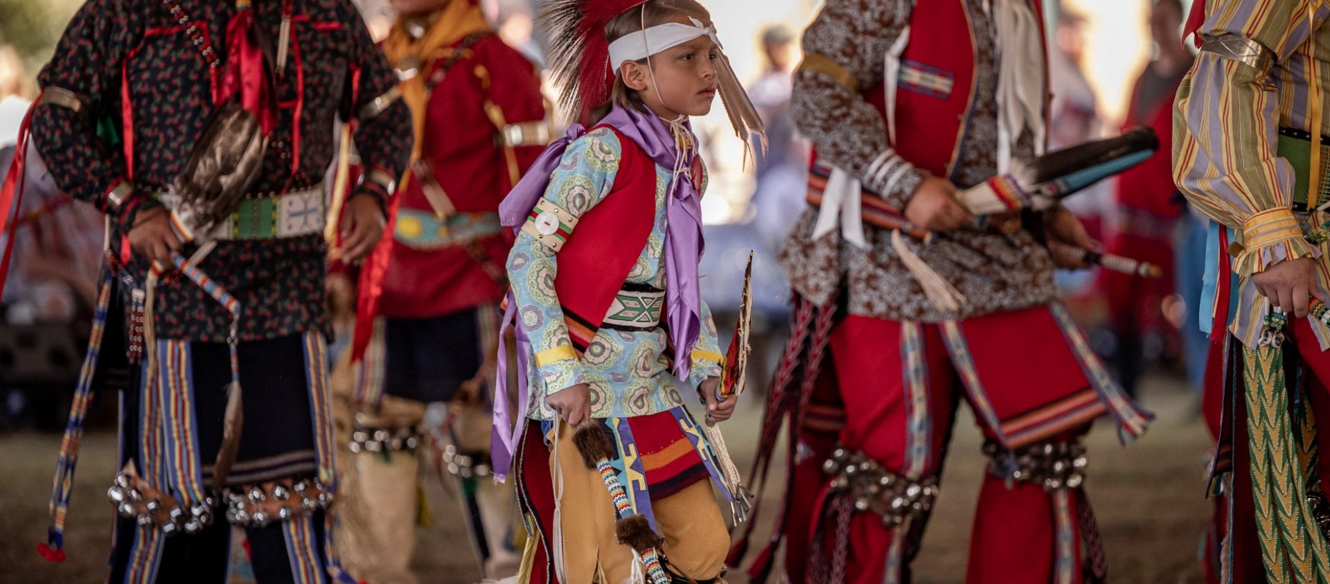 Men dancers at the Osage Nation Sesquicentennial | 10.22.22