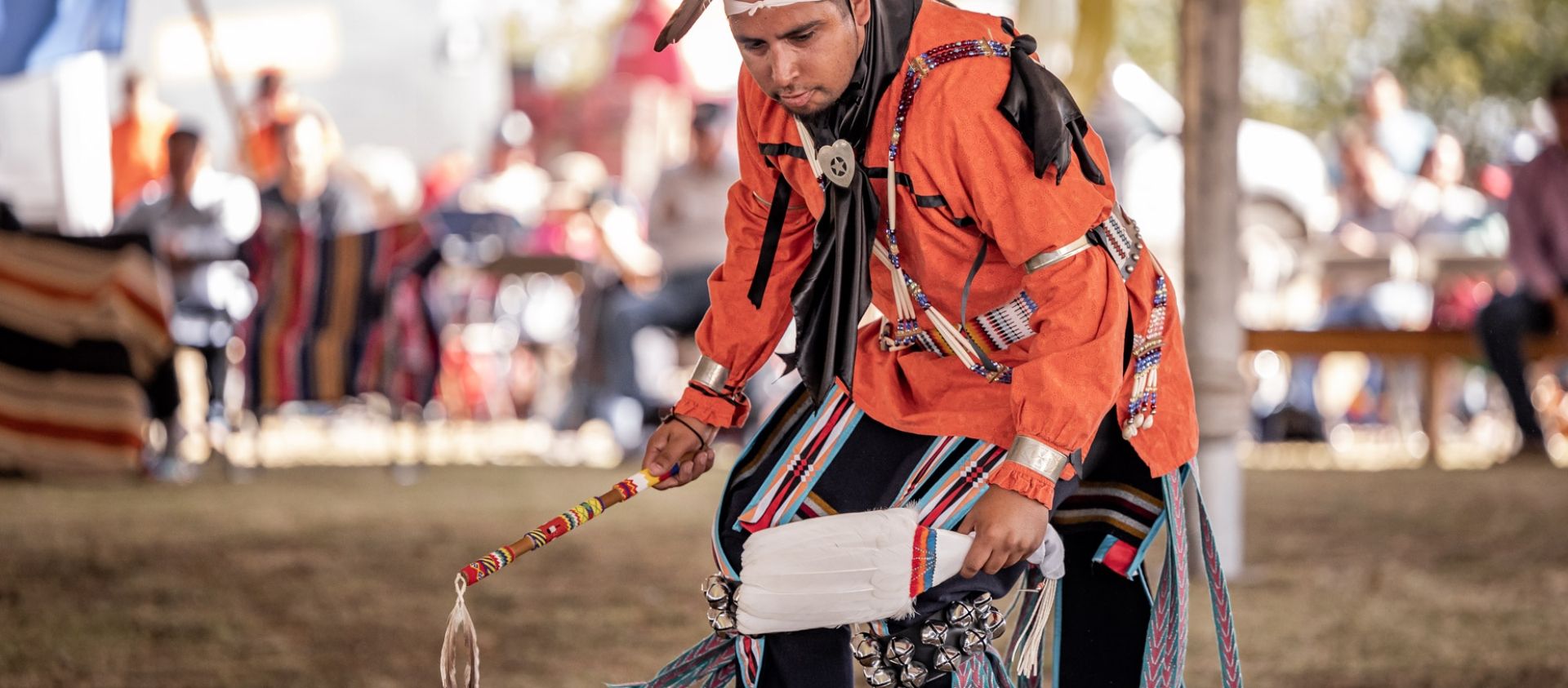 Men dancers at the Osage Nation Sesquicentennial | 10.22.22