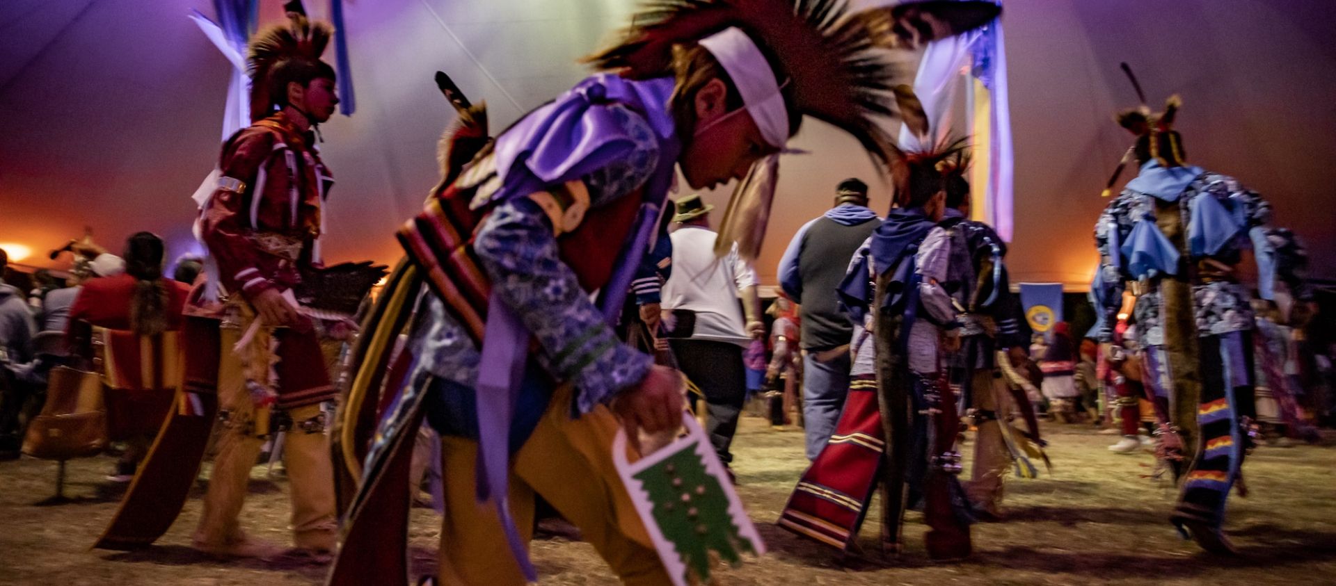 Men dancers at the Osage Nation Sesquicentennial | 10.22.22