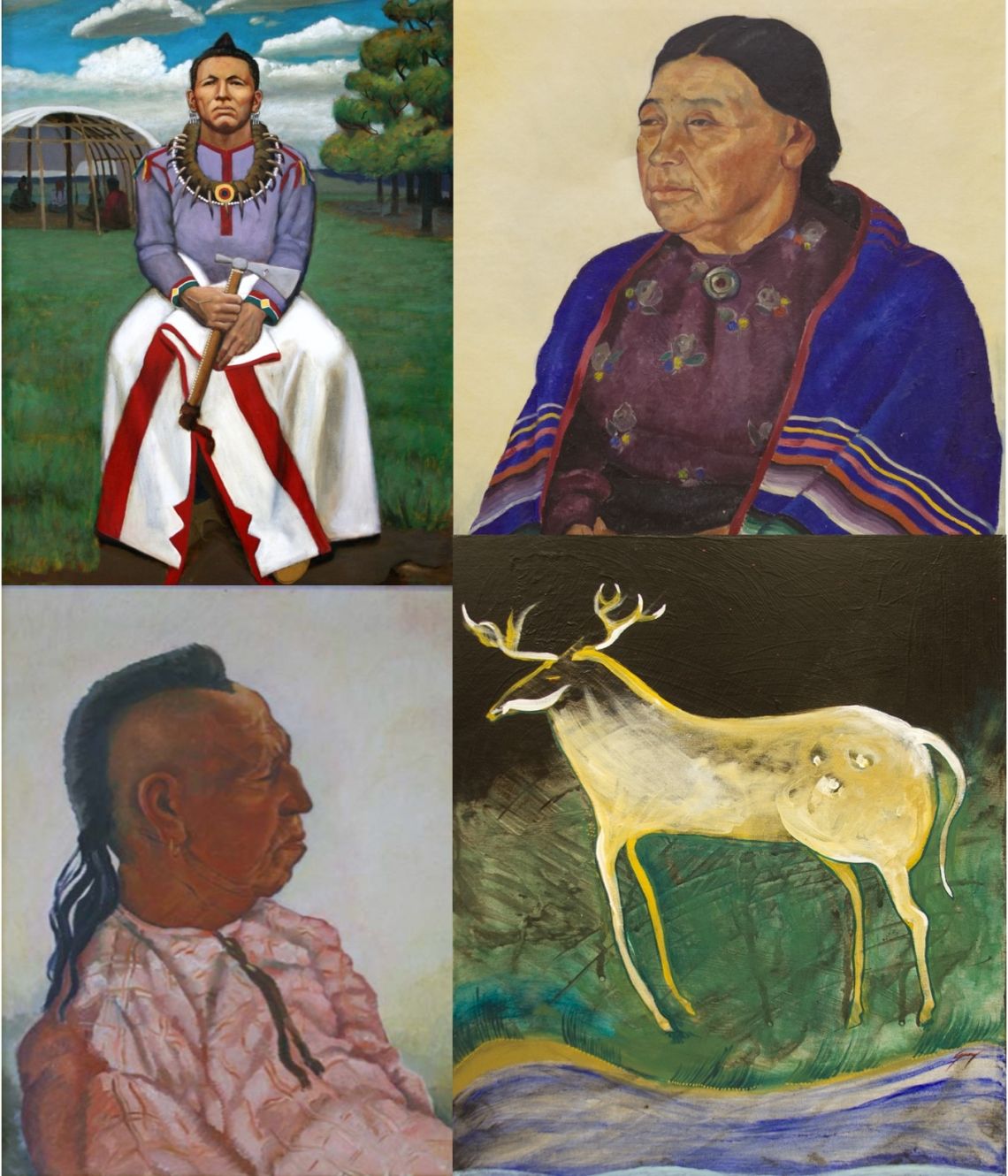 Paintings in the Osage Nation Museum