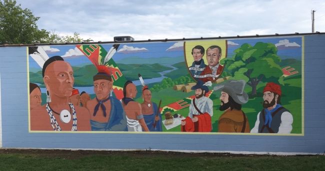 French Fur Traders on Osage Mural in Cuba, Missouri French Fur Traders on Osage Mural in Cuba, Missouri